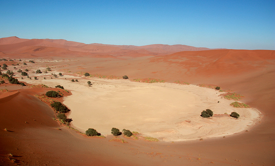 Lehmpfanne Dünen Sossusvlei Namib Namib-Wüste Namibia